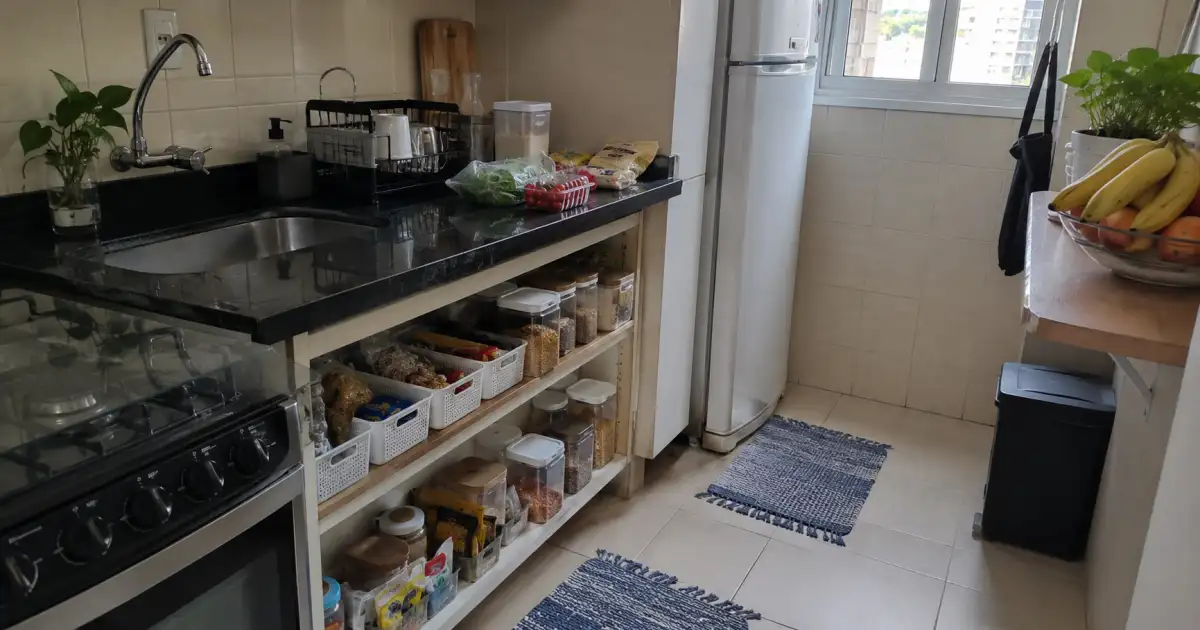 Despensa em Apartamento Pequeno: Como Montar Estoque Sem Armário Grande
