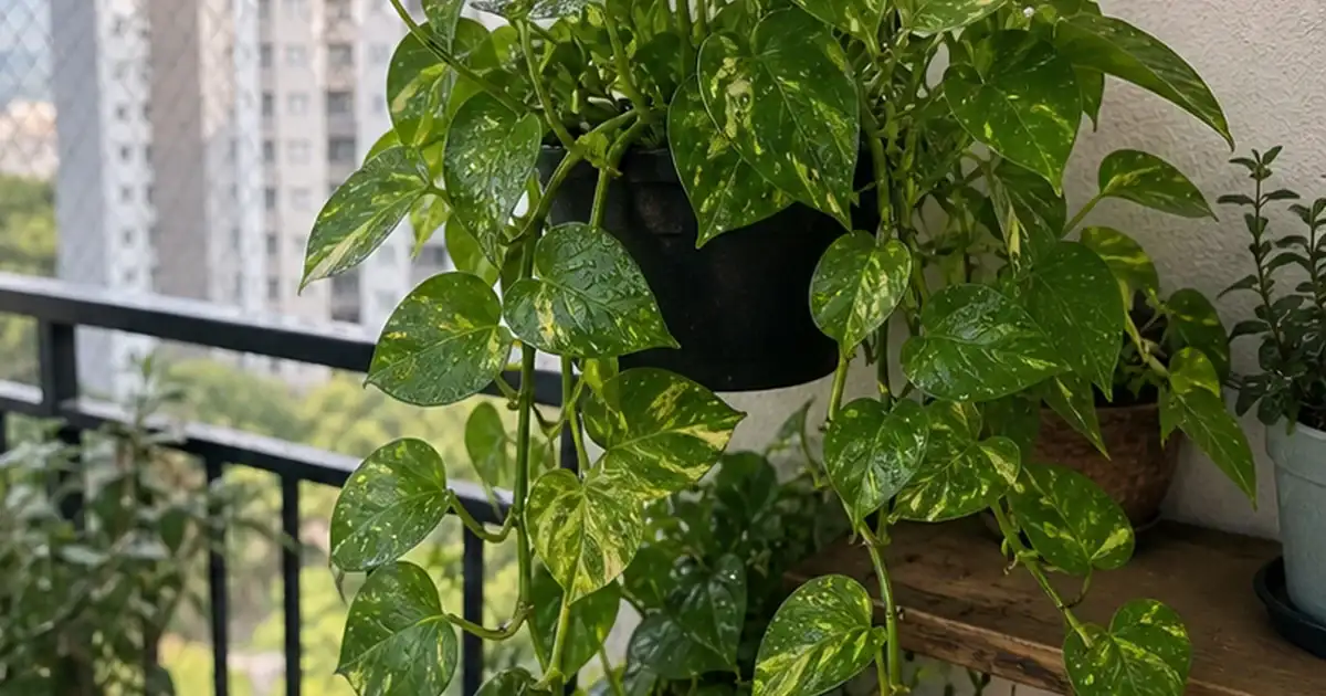 Ajuste final do artigo jiboia na varanda sem sol: como cultivar, podar e deixar bonita em varanda de apartamento sem sol