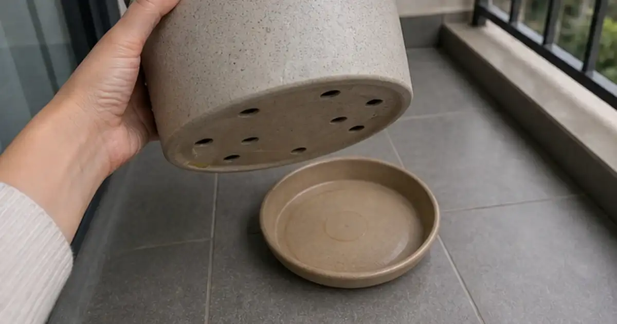 Detalhe visual do artigo zamioculca em apartamento: o guia para não errar na rega em uma varanda sombreada