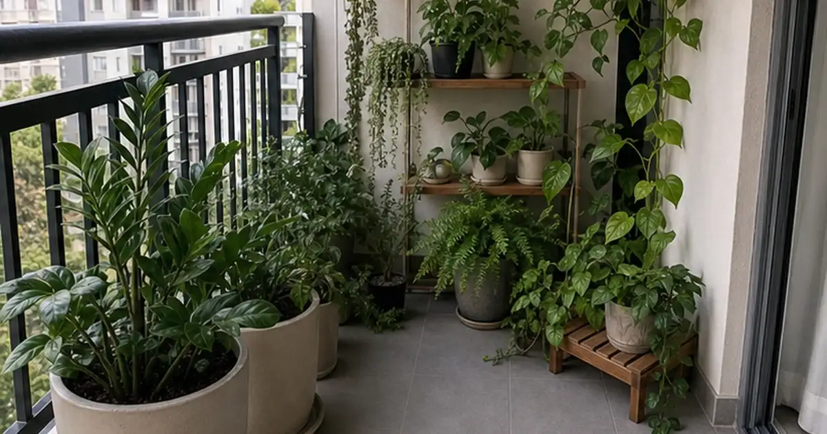Como Cuidar de Plantas em Varanda Sem Sol: Rega, Substrato e Ventilação