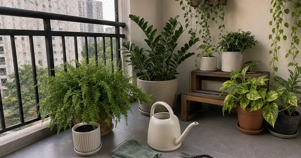Rotina Semanal de Jardinagem para Varandas Sombreadas