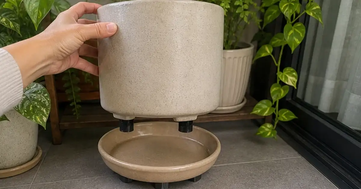 Ajuste final do artigo drenagem de vaso: o detalhe que salva plantas em varandas sem sol em varanda de apartamento sem sol