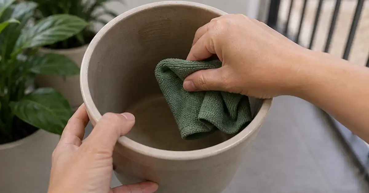 Ajuste final do artigo cachepô, pratinho e manta de drenagem: o que usar sem prejudicar a planta em varanda de apartamento sem sol