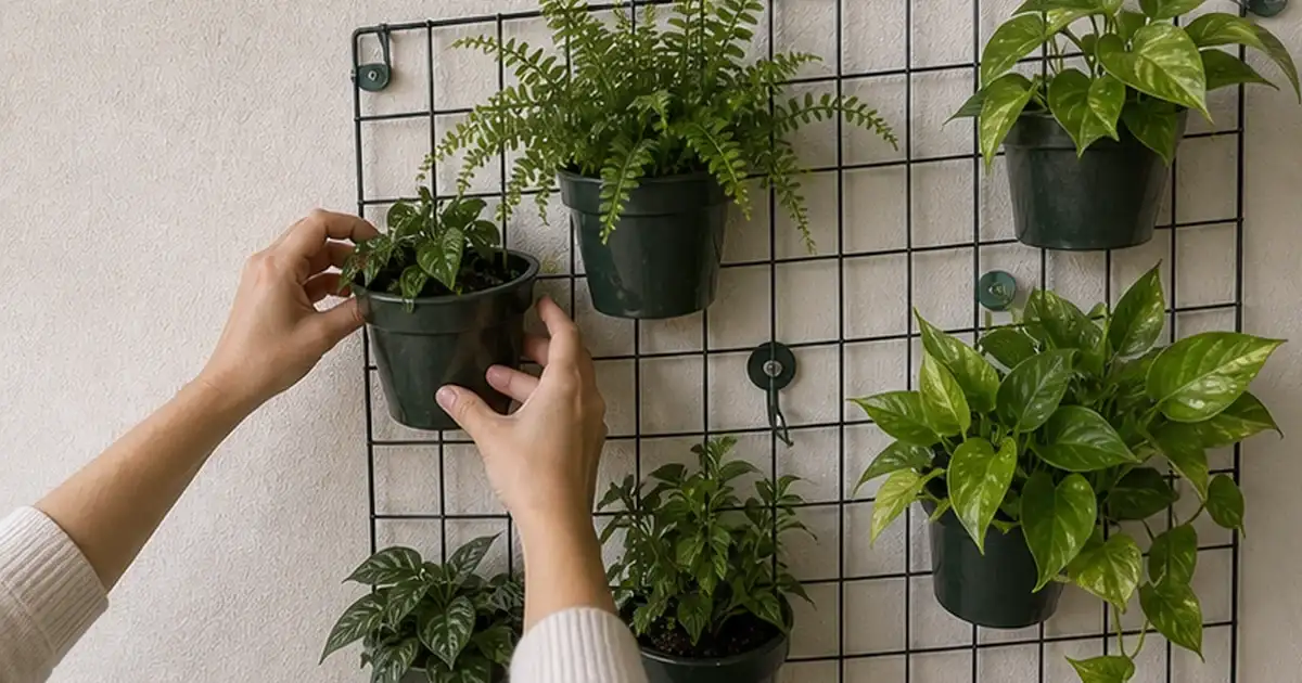 Detalhe visual do artigo jardim vertical em parede sombreada: como montar sem escurecer a varanda em uma varanda sombreada
