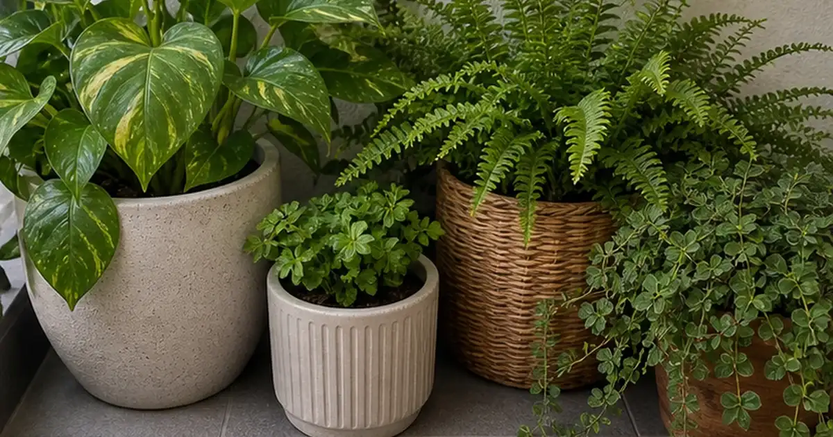 Primeiro cuidado prático do artigo ideias para decorar varanda sem sol com plantas, texturas e luz aconchegante em varanda sem sol
