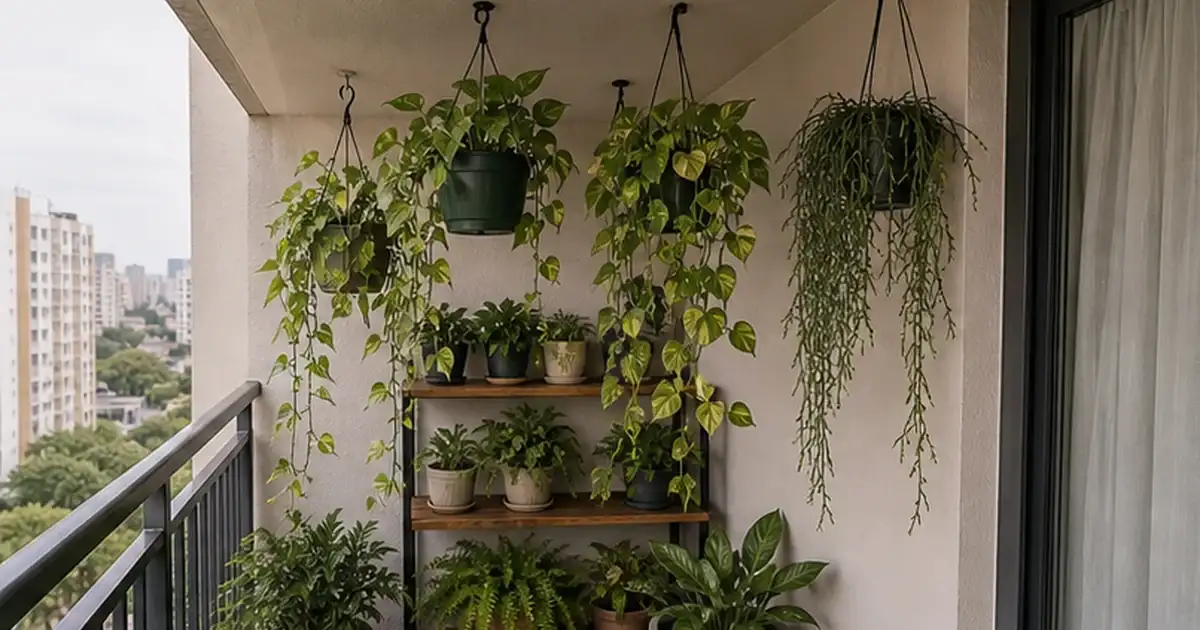 Plantas Pendentes para Varanda Sem Sol: Espécies, Suportes e Cuidados
