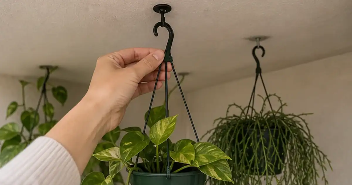 Primeiro cuidado prático do artigo plantas pendentes para varanda sem sol: espécies, suportes e cuidados em varanda sem sol