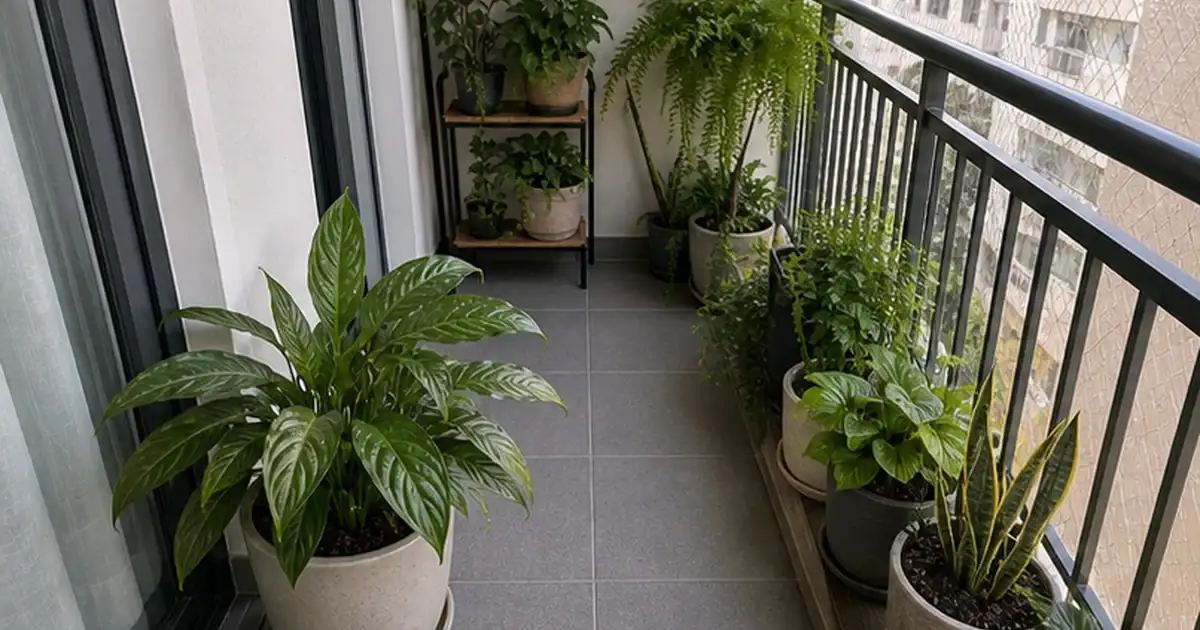 Varanda Pequena com Plantas: Como Manter Circulação Sem Perder o Verde