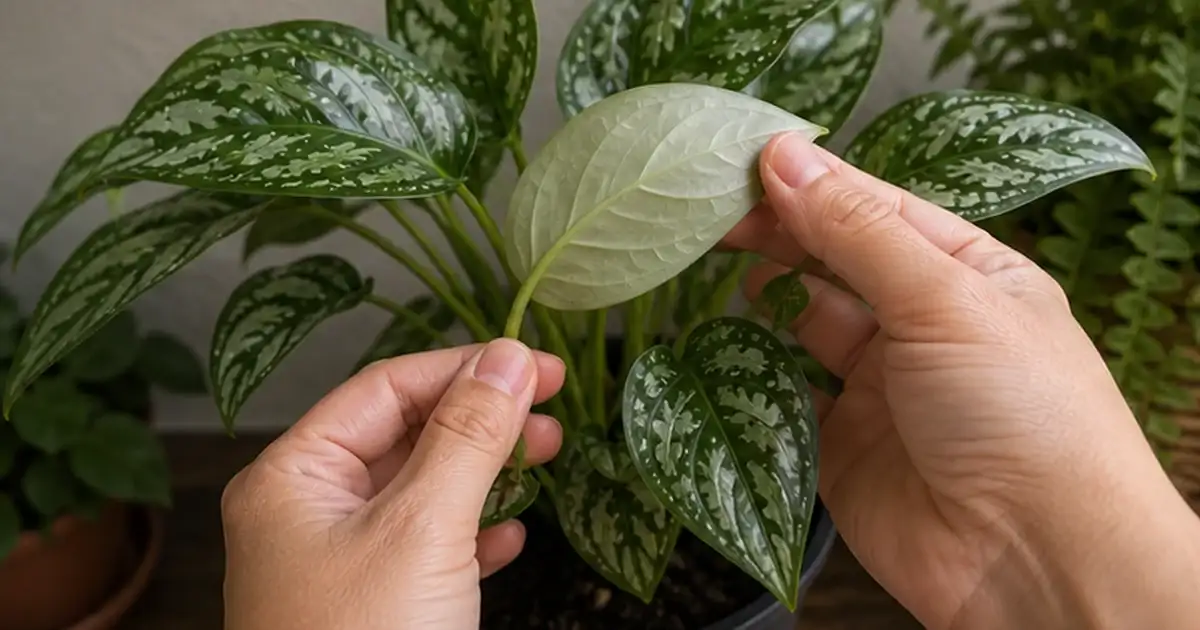 Detalhe visual do artigo como recuperar planta recém-comprada antes de colocar na varanda em uma varanda sombreada