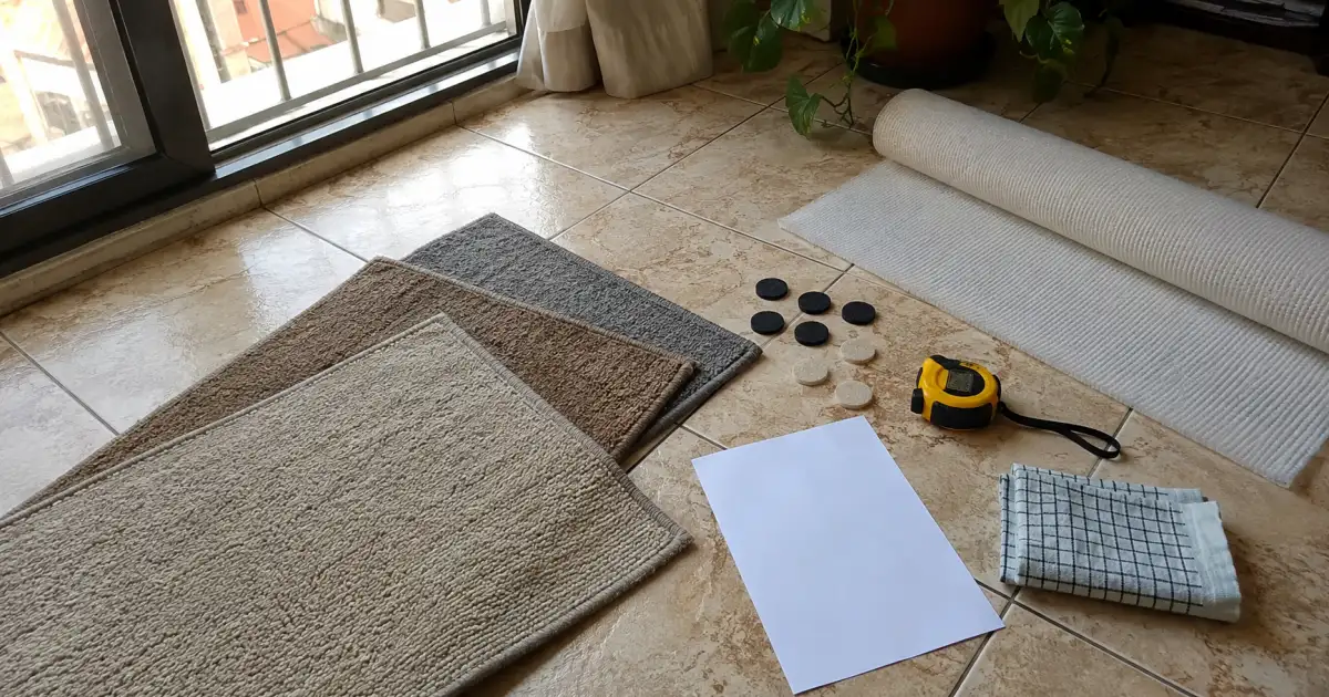 materiais reversiveis para melhorar piso frio de apartamento alugado