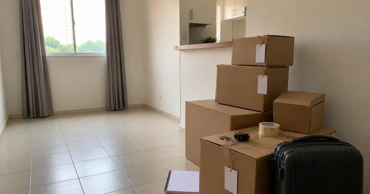 Mudança Pequena Para Apartamento Alugado: Caixas, Etiquetas e Primeira Semana