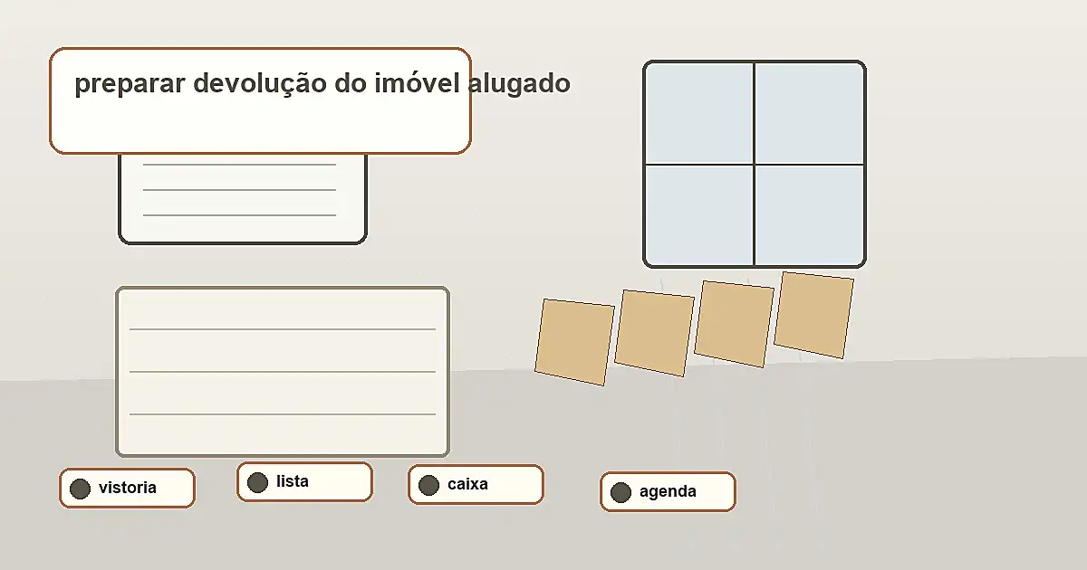 materiais para preparar devolução do imóvel alugado