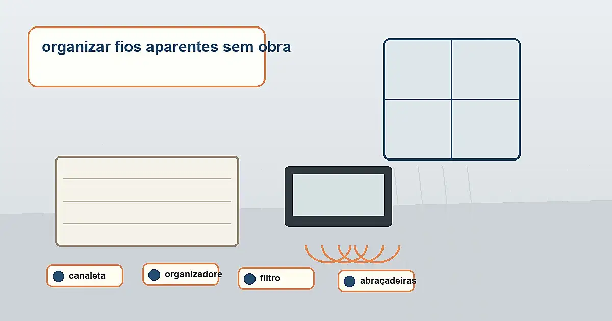 resultado de organizar fios aparentes sem obra sem obra