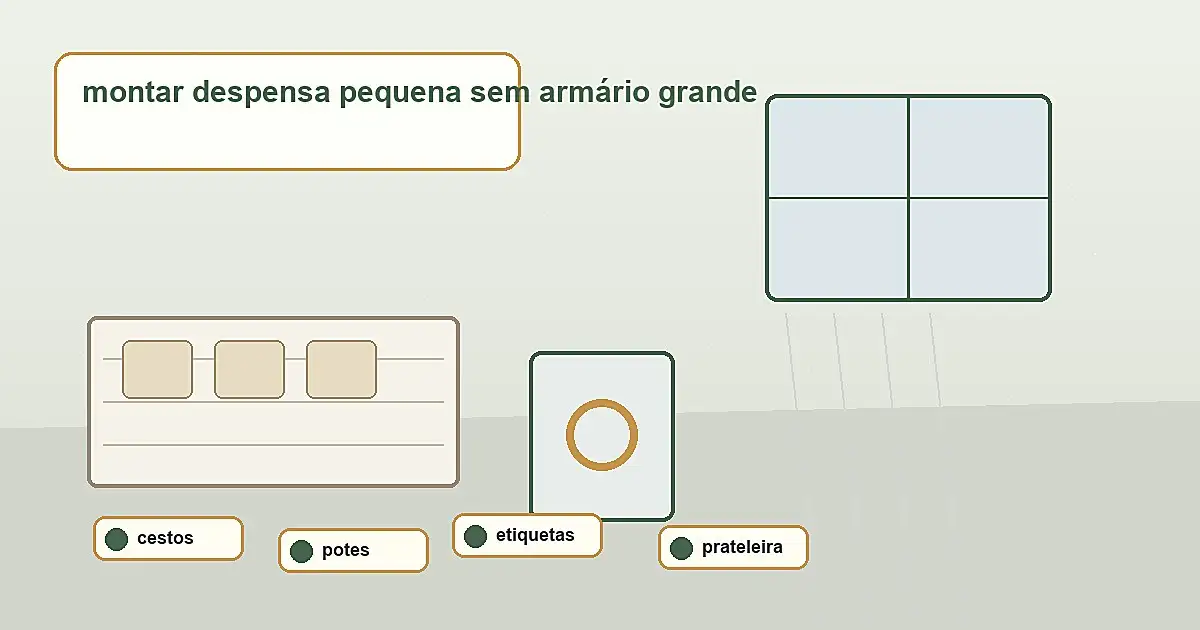 Despensa em Apartamento Pequeno: Como Montar Estoque Sem Armário Grande