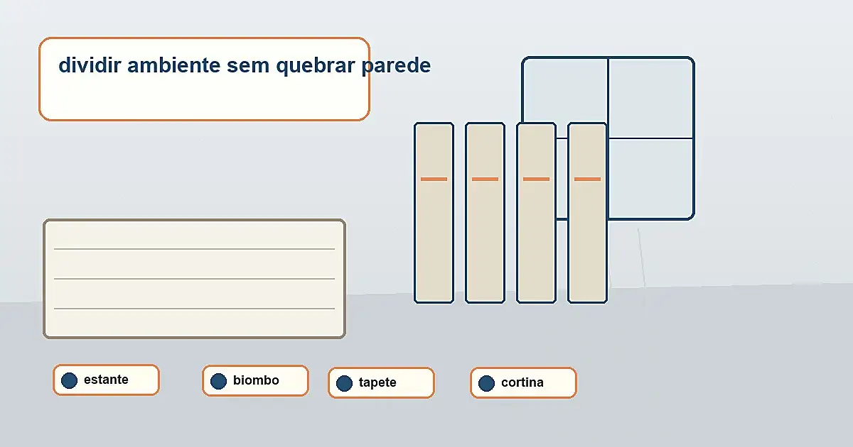 Divisória de Ambiente Sem Obra: Ideias Reversíveis para Kitnet e Sala Integrada