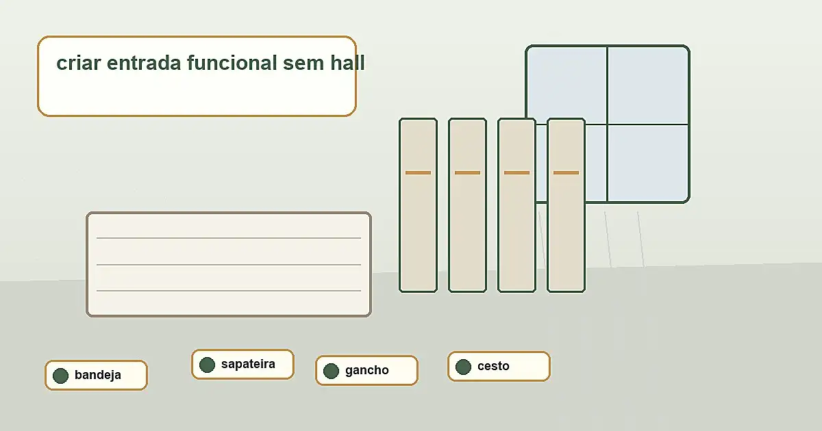 criar entrada funcional sem hall em porta de apartamento sem hall