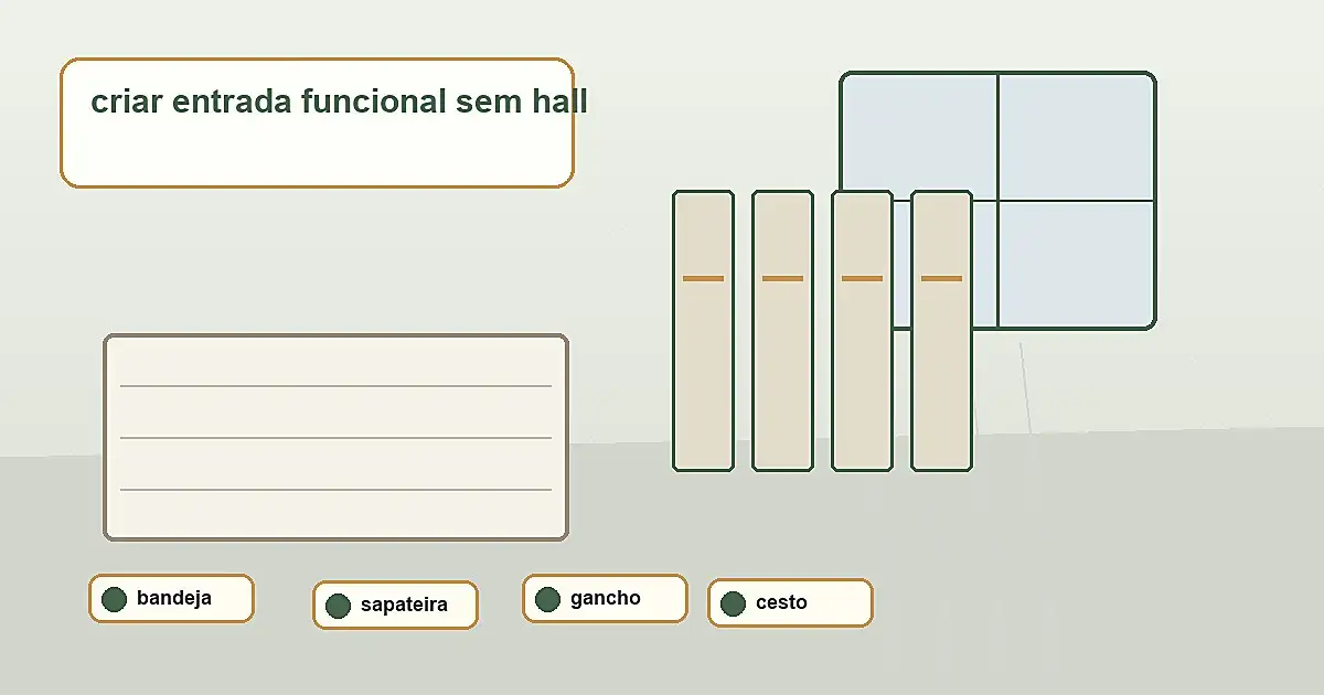 materiais para criar entrada funcional sem hall