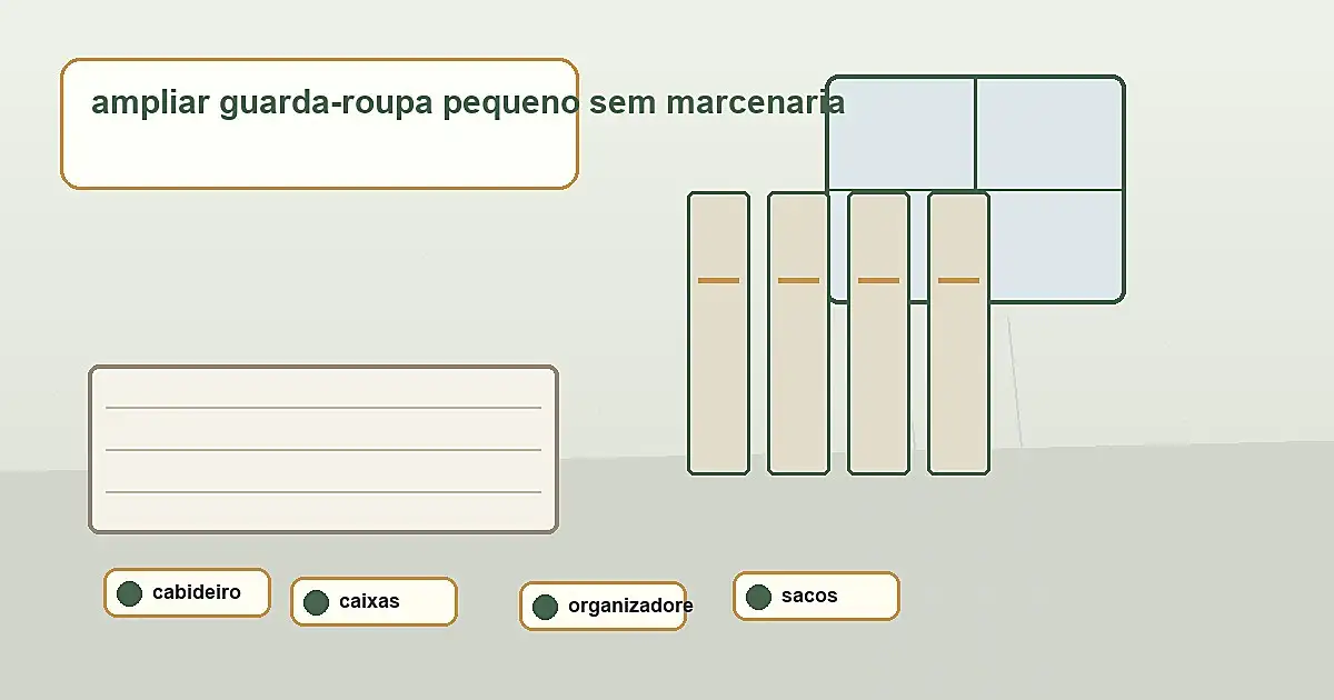 Guarda-Roupa Pequeno no Imóvel Alugado: Como Criar Espaço Extra Sem Marcenaria