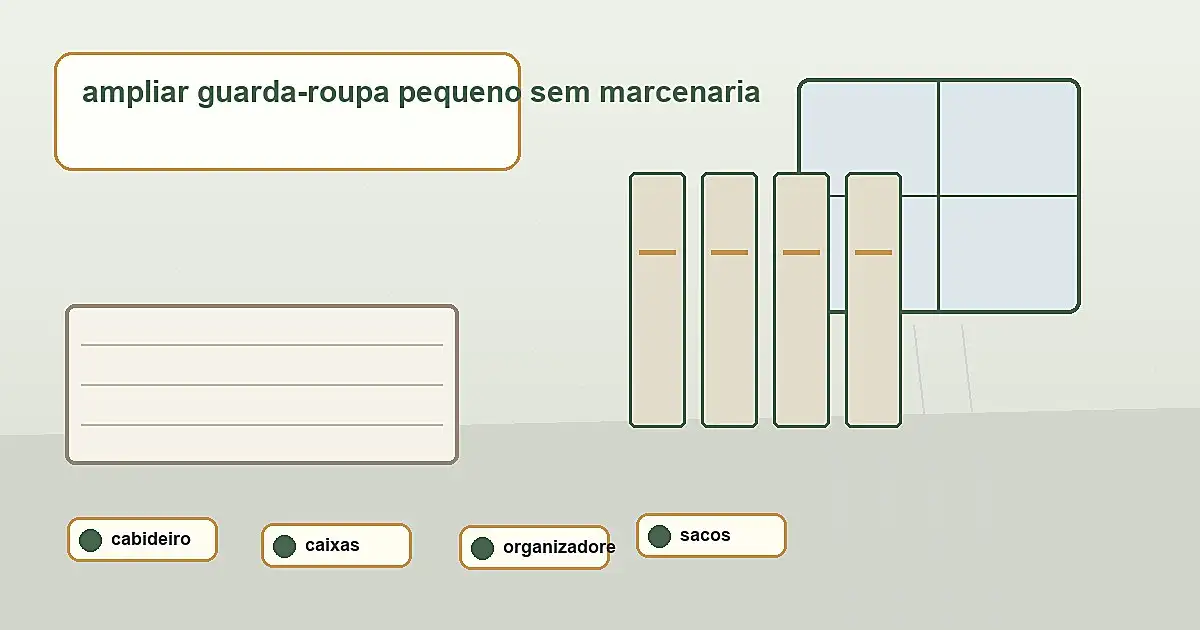 materiais para ampliar guarda-roupa pequeno sem marcenaria