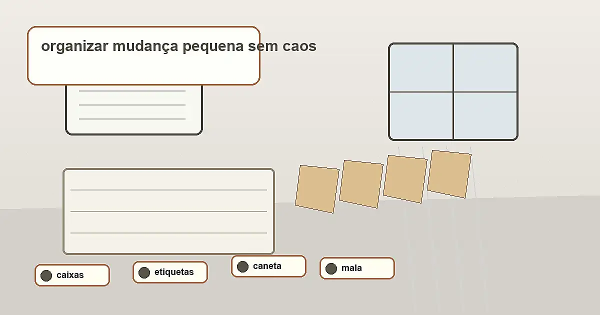 materiais para organizar mudança pequena sem caos