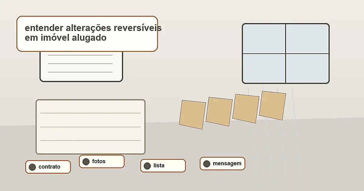 materiais para entender alterações reversíveis em imóvel alugado