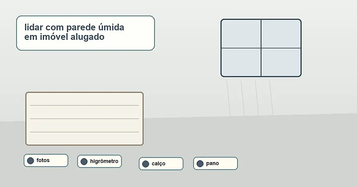 materiais para lidar com parede úmida em imóvel alugado