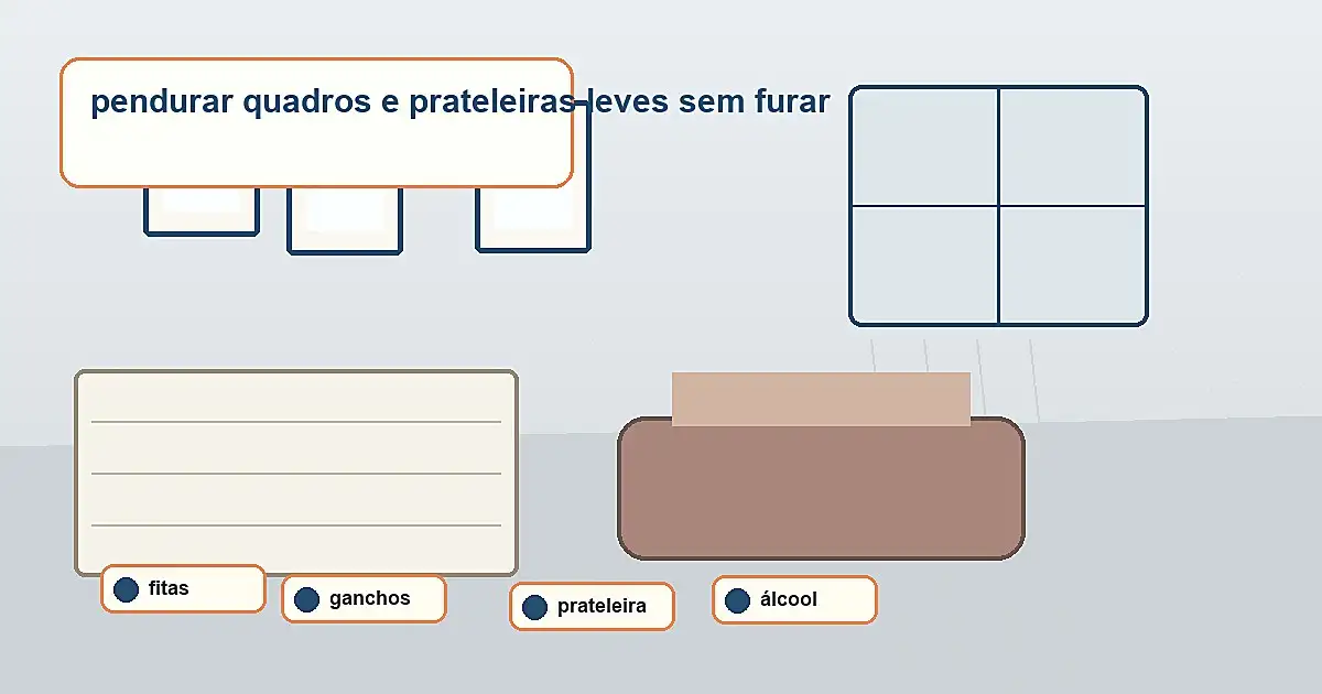 resultado de pendurar quadros e prateleiras leves sem furar sem obra