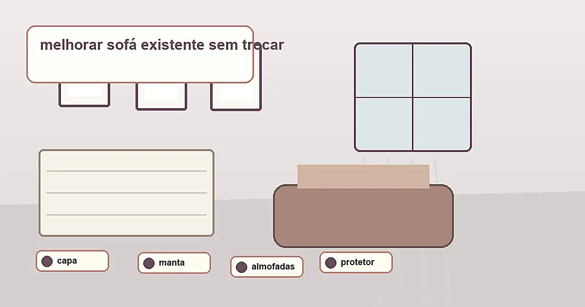 materiais para melhorar sofá existente sem trocar