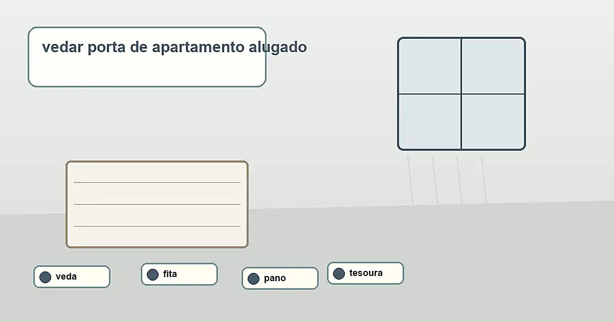 materiais para vedar porta de apartamento alugado