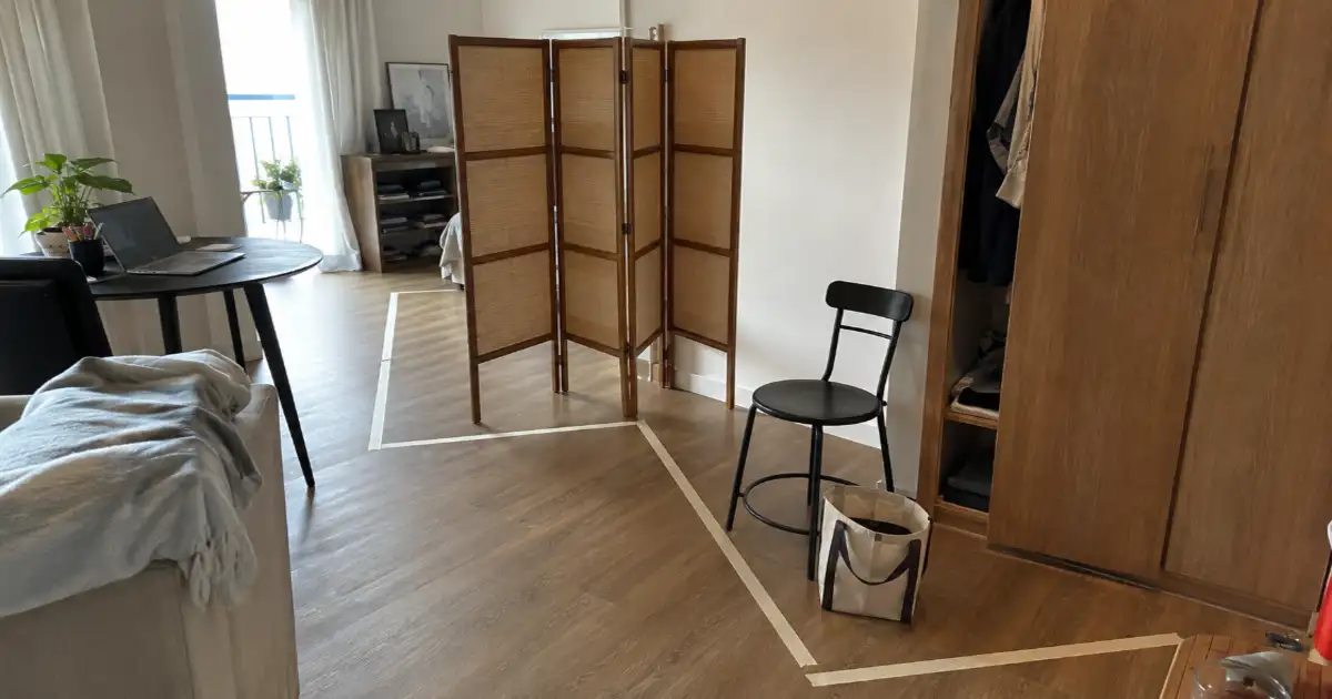 teste de circulacao antes de instalar divisoria reversivel em sala integrada